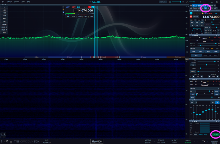 AetherSDR screenshot